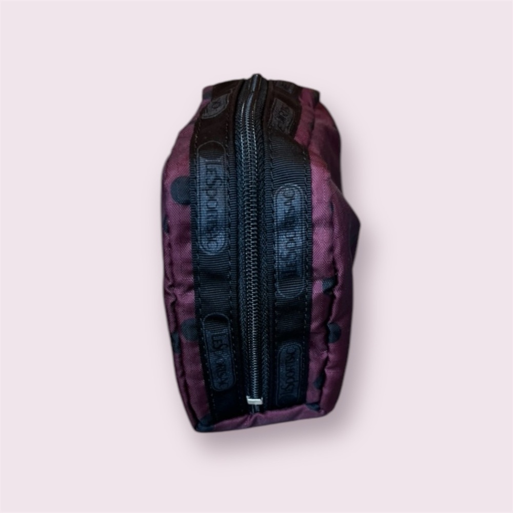 Lesportsac Purple Polka Dot Cosmetic Bag - Picture 2 of 6